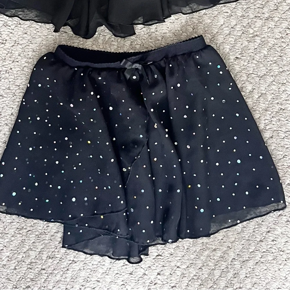 Girls ballet dance leotard with extra tulle sparkle skirt 5T - Picture 3 of 3